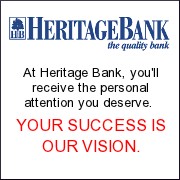 Heritage Bank--The quality bank--At Heritage Bank, you'll receive the personal attention you deserve. YOUR SUCCESS IS OUR VISION.